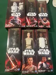Lot (6) Star Wars The Force Awakens 12" Inch Action Figure Hasbro Disney New