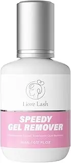 Liore Lash Speedy Gel Remover for Extensions/Fast Remover for Eyelash Extension Glue/60 Sec Dissolution Time/GBL Free Debonder/Glue Remover Professional Tech Salon Supplies