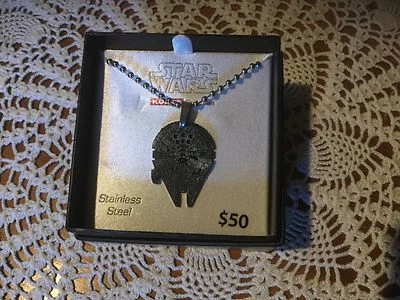 STAR WARS JEWELRY Boys' Disney Storm Trooper Cut Out Stainless Steel Pendant