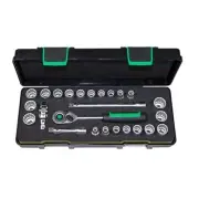 Stahlwille Socket & Accessory 3/8" Drive (8-19mm & 1/4 - 3/4") Set, 25Pcs