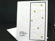 Handmade With Sympathy Embossed Card: Stampin Up Condolence Card