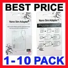 SIM Card Adapter Nano Micro Standard Size Converter Tray for Smart Phone Tablet