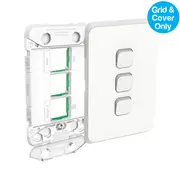 Clipsal Iconic 3 Gang Switch Grid & Skin