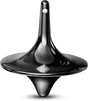 Spinning Top Accurate Metal Spinner Top Desktop Gyro Toys Little Fidget Toys (Silver,Gold, Black)