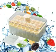 Ice Cube Trays Ball One Click Release Square Ice Cube Mold with Removable Lid Ho