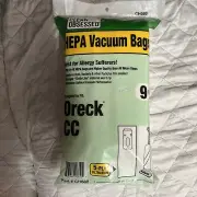 9-Pk Clean Obsessed HEPA Bags Fits Oreck Type CC Upright Vacuum Cleaners
