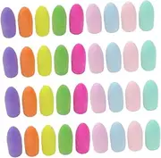 Parliky 150pcs Shaped Pencil Caps Protective Eraser Toppers for Students Adorable Pencil Extenders Lightweight School Supplies Present for Classmates and Friends
