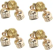 ULDIGI 4 Pack Magnetic Jewelry Buckle Charms DIY Necklace Clasps for DIY Accessories