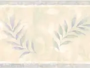 Modern Pastel Watercolor Purple Lavender Blue Loose Palm Leaf Wall paper Border