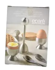 Epare Egg Topper Set For Soft Boiled Eggs Stainless Steel Cracker Kit Unit