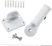 INOOMP Adjustable Flagpole Bracket Heavy Duty Holder for Outdoor Use for Gardens Porches and Balconies Durable and Sturdy Design Easy to Install Securely Displays Flags