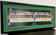 Rabbitohs 2014 NRL Premiers Grand Final Team Shot Panoramic Framed Memorabilia
