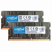 Crucial 2x 8GB 2Rx8 PC4-19200Mhz DDR4-2400T 260Pin SODIMM Laptop Memory Non Ecc