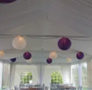 9x purple white paper lanterns wedding birthday party hanging venue decoration