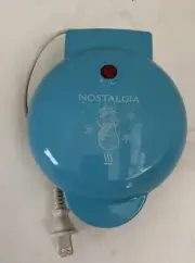 Nostalgia My Mini Snowman Shaped Waffle Maker No Box