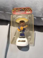 Blue Jacket Solar Mariachi Band With Sombrero Playing Guitar Vintage Toy