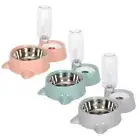 Cat Bowl Food Bowl Water Dispenser Waterer Automatic Food Container