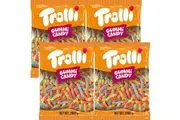 Trolli Britecrawlers Gummy Worms Lollies Candy 2kg Bag 4 Pack Bulk