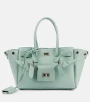 [Balenciaga] Balenciaga Bel Air Mini leather tote bag One Size green