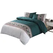 Ultra Soft Single Double Queen King Quilt Cover Set - Bohemian Jade