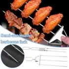 Grill Outdoor 3-Prong BBQ Sticks Grilling Skewers Barbecue Skewers Kabob