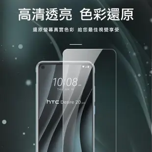 HTC Desire20Pro 透明高清非滿版玻璃鋼化膜手機9H保護貼(Desire 20 pro保護貼 Desire 20 pro鋼化膜)