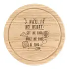 3 Ways To My Heart Round Chopping Cheese Board Funny Food Joke