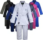 [Jayefo] Brazilian JIU Jitsu GI for Men & Women Soft IBJJF Weave Lightweight Preshrunk Fabric BJJ Grappling Submission GI'S -Free White Belt Included.