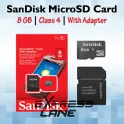 Sandisk Micro SD Card 8GB + Adapter Flash Memory TF Class 4 Video Photo Camera