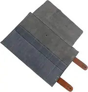 Beavorty Slot Hairdressing Scissor Bag Styling Tools Case Barber Tools Pouch Leather Material Compact Rollable for Salon