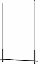 Adjustable Metal Clothing Hanging Rack for Retail Store Ceiling Mount Garment Storage Hanger with Height Adjustment Ideal for Clothing Store or Exhibition Hall Display (80cm)