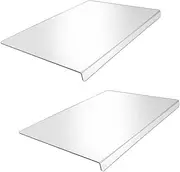 HHWRT Clear Cutting Board, Acrylic Cutting Boards with Counter Lip, Clear Cutting Boards for Countertop, 2 Pcs Cuttings Boards for Kitchen, Durable and Easy to Clean, Perfect for Kitchen Use