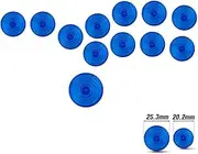 Hitbox Button Caps, Arcade Stick Replacement Button Caps for Mechanical PushButtons, for Kailh/Cherry/TTC/Akko Switches Caps, Arcade Button Accessories (Blue Button Caps 12pcs 24mm + 1pcs 30mm)