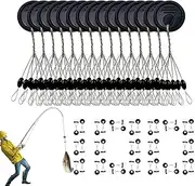 Fishing Stopper Beads - Fishing Beads Float | Float Rubber Bead Stoppers Fishing, Column Olive-Shaped Matte Black Fishing Bead Stopper for Professional Competition & Daily Leisure