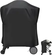Guisong Grill Cover for Weber Q Series Grill on Cart, Waterproof BBQ Cover for Weber Q2000/Q200/Q1000/Q100 on Portable Stand-Weather Resistant