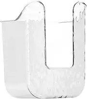 Wipes Dispenser Wall Mount Wipes Container Self-Adhesive Large Capacity Wipe Holder Heavy Duty Minimalist PET Tissue Dispenser for Kitchen Bedroom Bathroom, Transparent White