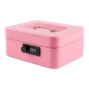 Medium Cash Box with Combination Lock Safe Metal Money Box with Money