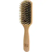 Medium Rectangular Paddle Ash Wood Brush - Natural - Tek