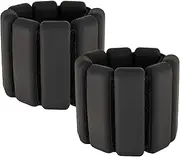 Adjustable Ankle Weights, Wrist & Ankle Weights for Home Gym, Use for Yoga, Dance, Pilates, Aerobics and Walking, pack of 2, 2Lbs, Black