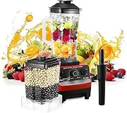 Heavy Duty Commercial Blender 1800W 70Oz w/BPA-Free Jug & Stainless Steel Blades | Professional Smoothie Maker for Nut Butter, Ice Crushing, Food Grinding, Supplements, Household & Commercial Use