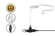 2-Wire SnapLock Acoustic Tube Earpiece and PTT Mic for Icom IC-F3G F4001 BC-100
