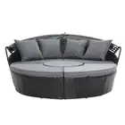 Gardeon Outdoor Lounge Setting Sofa Patio Furniture Wicker Garden Rattan Day Bed