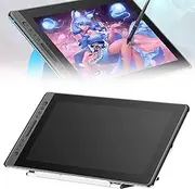 120% SRGB Fully Laminated Drawing Tablet with Screen,Zero Gap Pen,15.6 Inches + 5080 Reading and Writing Resolution + Tilt Sensor + Sensing Height 10mm + 8 Large Smart Keys + Foldable Stand,Metallic