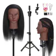 Mannequin Manikin Head for Hairdresser Practice Braiding Hair Styling Training