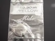 19.30mm Yellow Tension Ring Waterproof Mido Permafit Vintage Watch Crystal NOS