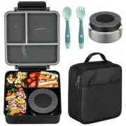 Bento Lunch Box Set for Kids with 8oz Soup Thermo, Leak-Proof Lunch Container...