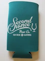 Insulated Beer Bottle Can Holder Koozie ~ SECOND CHANCE Beer Co ~ San Diego, CA