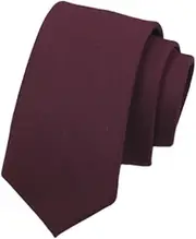 [Generic] Mens Ties Ties for Men Wedding Party Solid Color Necktie
