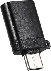 Type-C Adapter Type-C Male to USB3.0 Female OTG C Ector Converter Plug and Play Support Mobile Phone Tablet Black Black