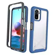 Bumper Case for Xiaomi Poco M5s, Double Layer Xiaomi Poco M5s Case Blue
